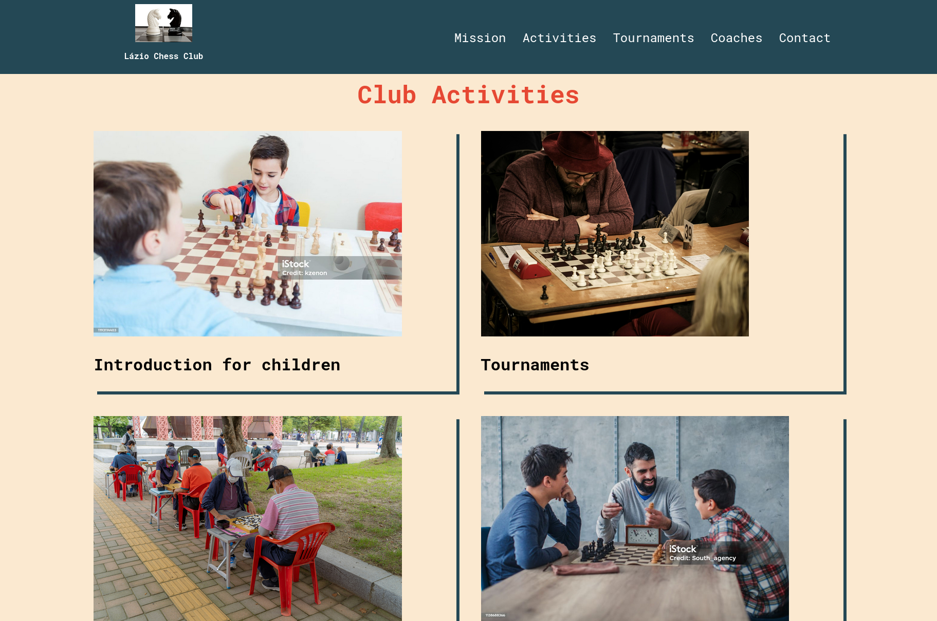 Lazio Chess Club website photo